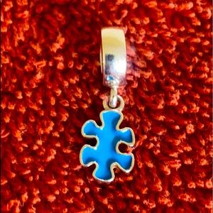 Very Rare Pandora Retired Puzzle Piece Charm